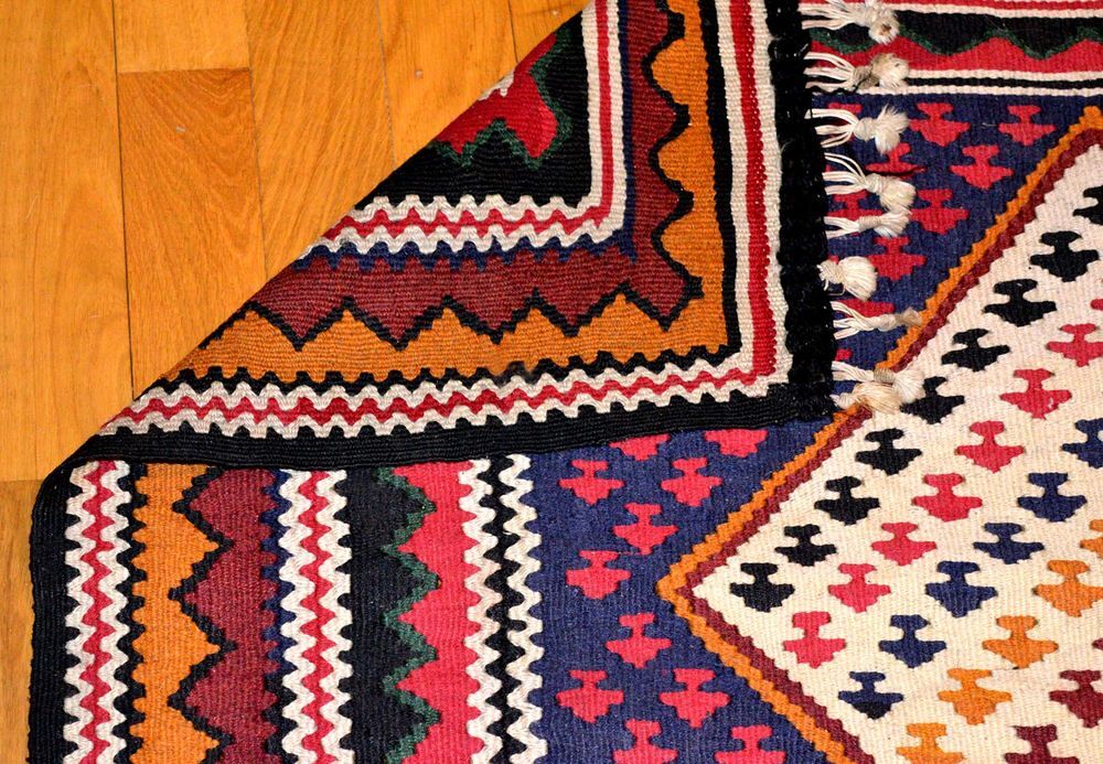 Tapis / Kilim ancien persan, Senneh en laine 180X105 Décoration