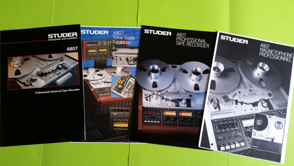 STUDER A807 Audio et hifi