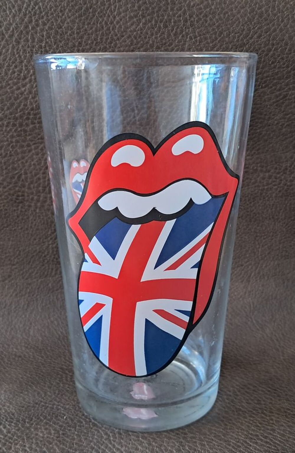 Lot de 2 verres Rolling Stones licks great britain collector 