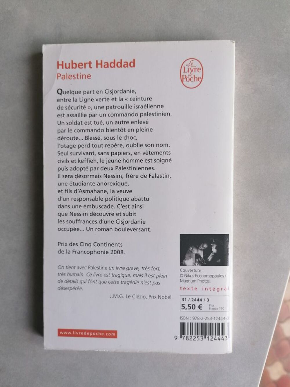 Livre Palestine de Hubert Haddad 
Livres et BD