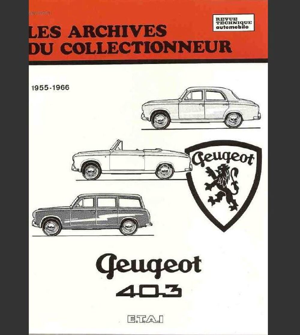 Manuels d'atelier Peugeot 203 403 etc Livres et BD