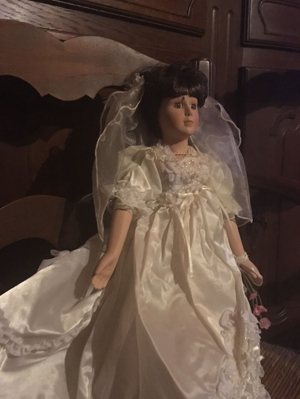 poupee mariage porcelaine v&eacute;ritable Décoration