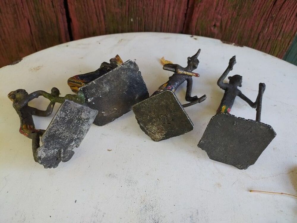 Figurines M&eacute;tal Afrique Africain M&eacute;tier 