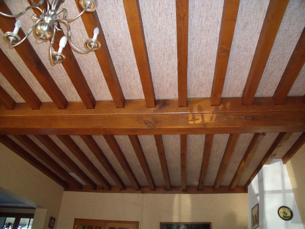 Poutres chene plafond &agrave; la francaise Bricolage