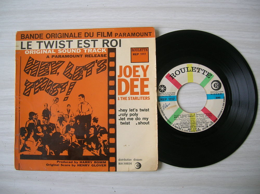 EP JOEY DEE and THE STARLITERS Hey let's twist + 3 CD et vinyles