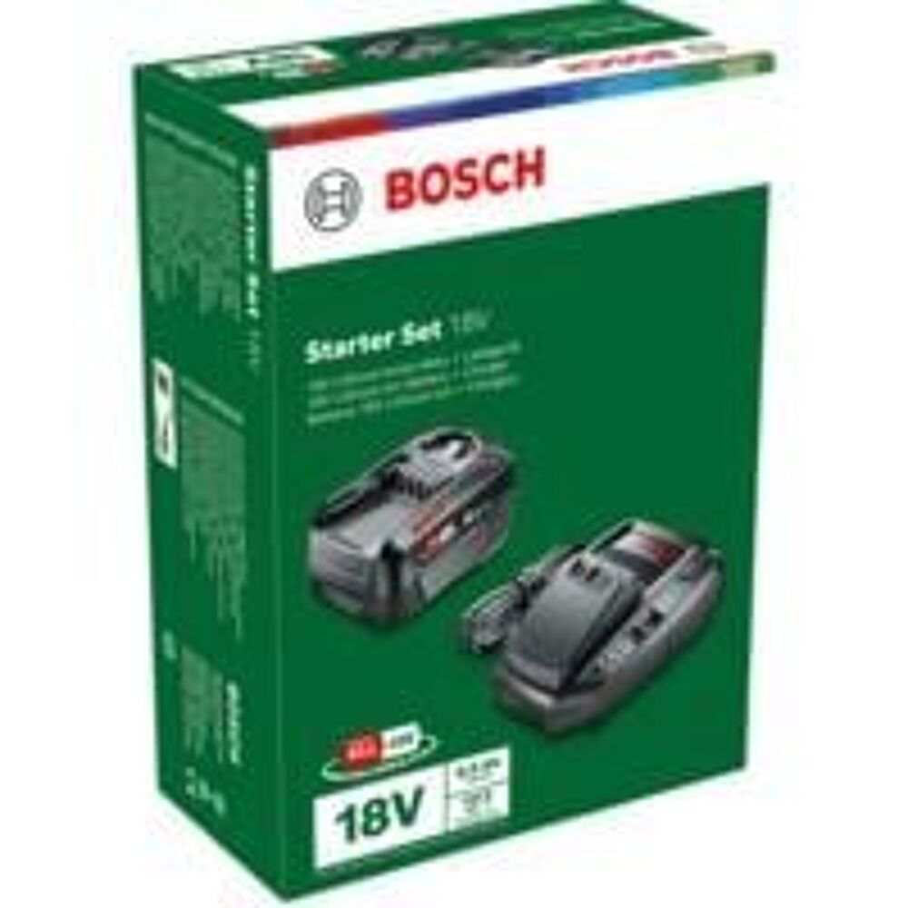 Bosch Pack Batterie 18V 1 batterie 6,0Ah + chargeur AL1830CV Bricolage