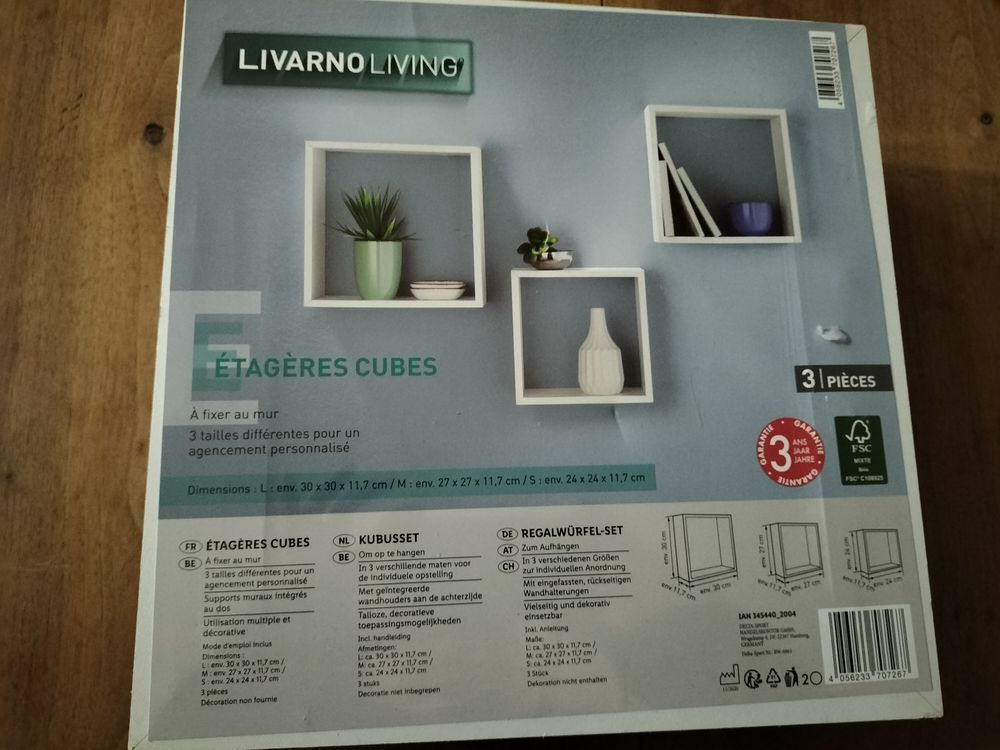 &Eacute;tag&egrave;res en cubes Décoration