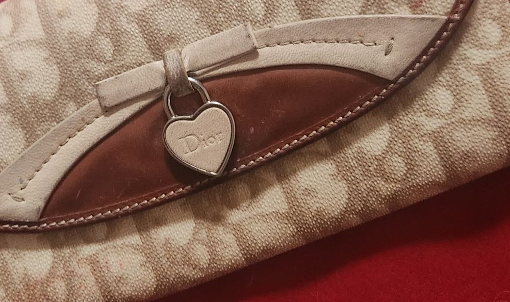 Authentique portefeuille femme Christian Dior N&deg; visible Maroquinerie