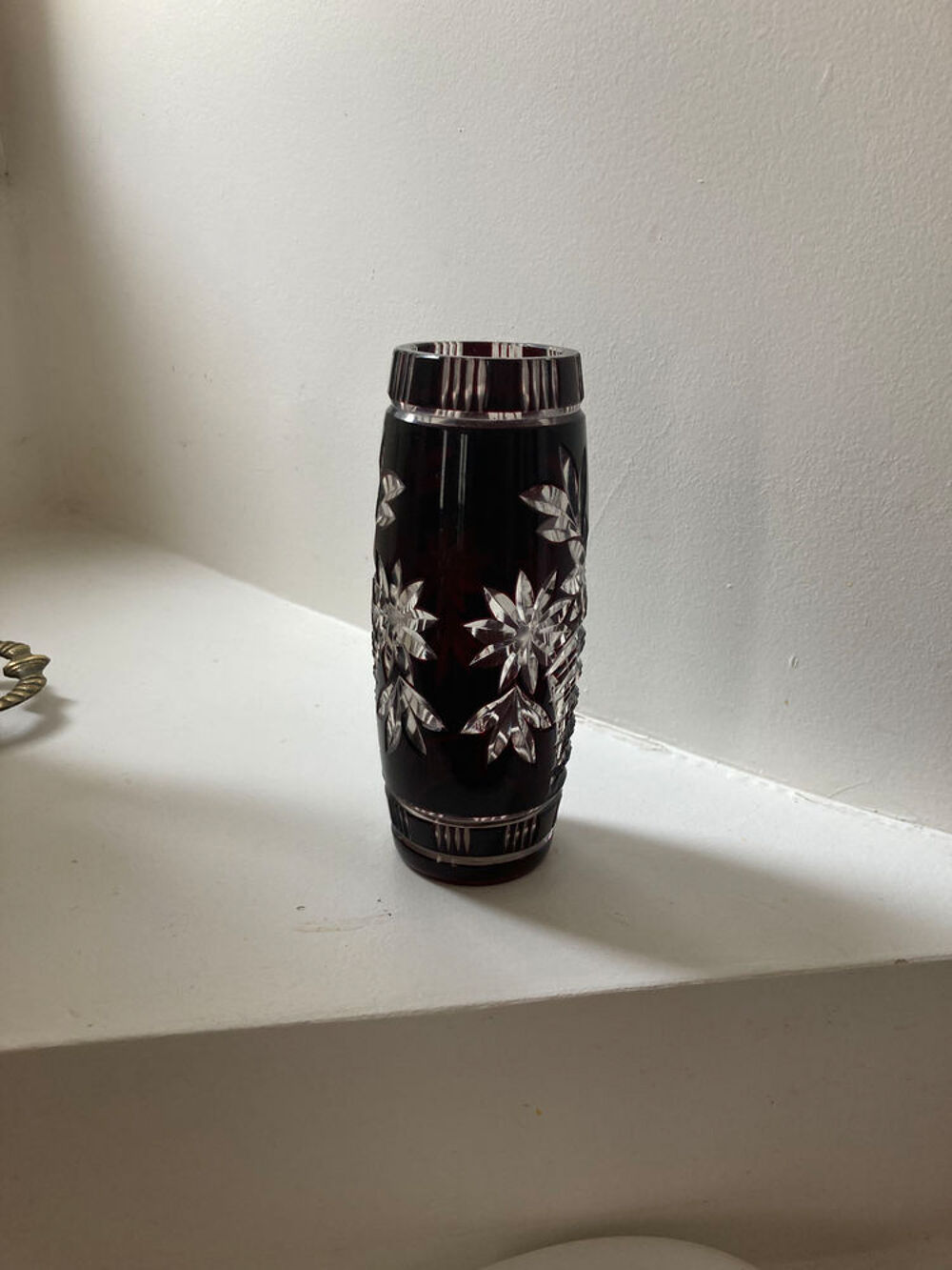 Petit vase de cristal de boh&ecirc;me Décoration