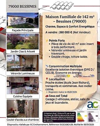  Maison à vendre 5 pièces 142 m²