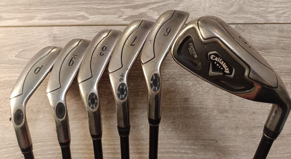 S&eacute;rie de Fers de Golf Callaway Fusion Wide Sole en Graphite Sports