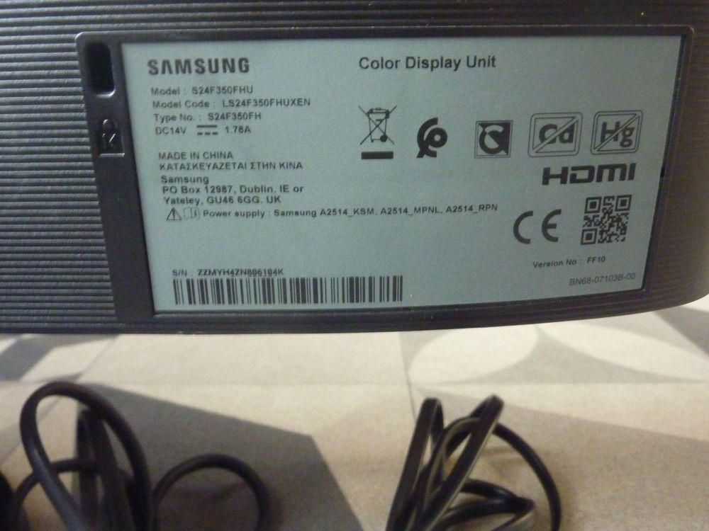 &Eacute;cran Samsung S24F350FHU 24 Pouces Matériel informatique