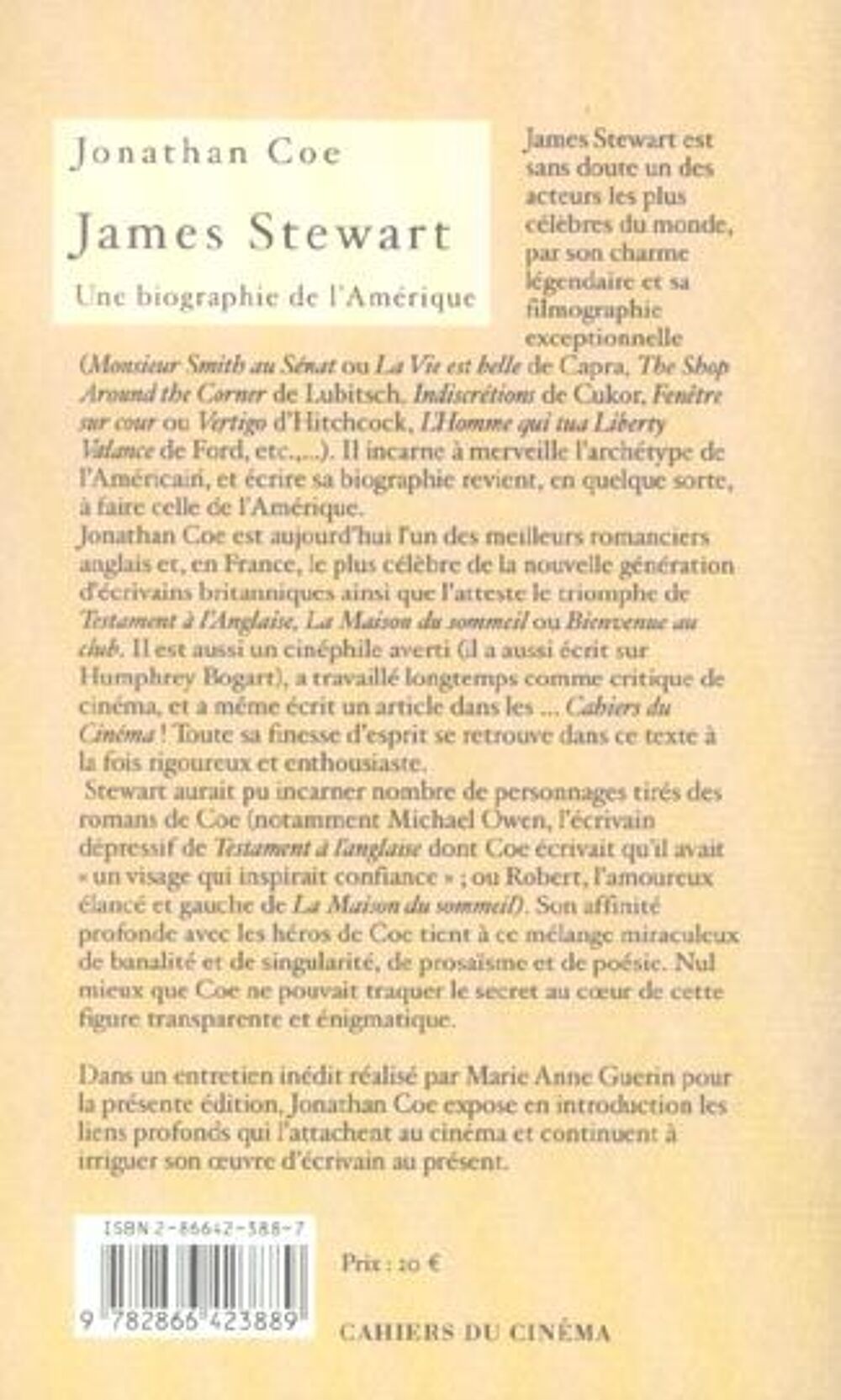 James Stewart, une biographie de l'Am&eacute;rique Livres et BD