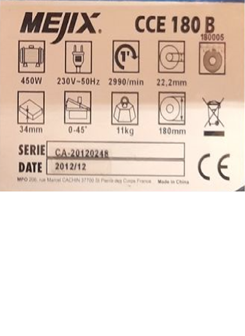 Scie &agrave; carrelage Bricolage