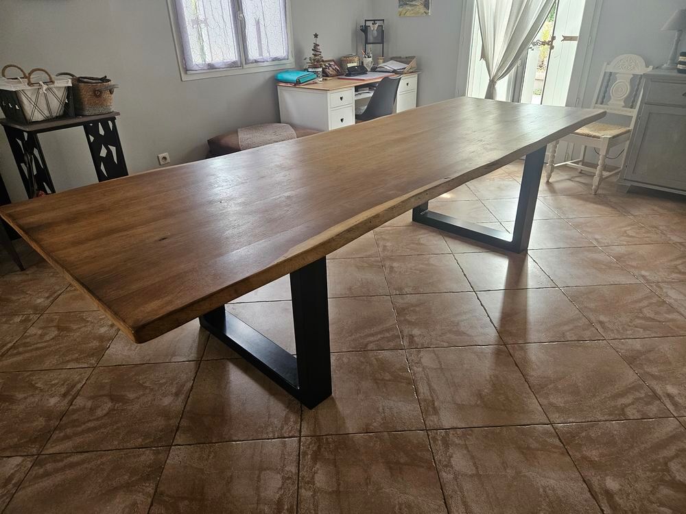 Table bois et fer style industriel Meubles