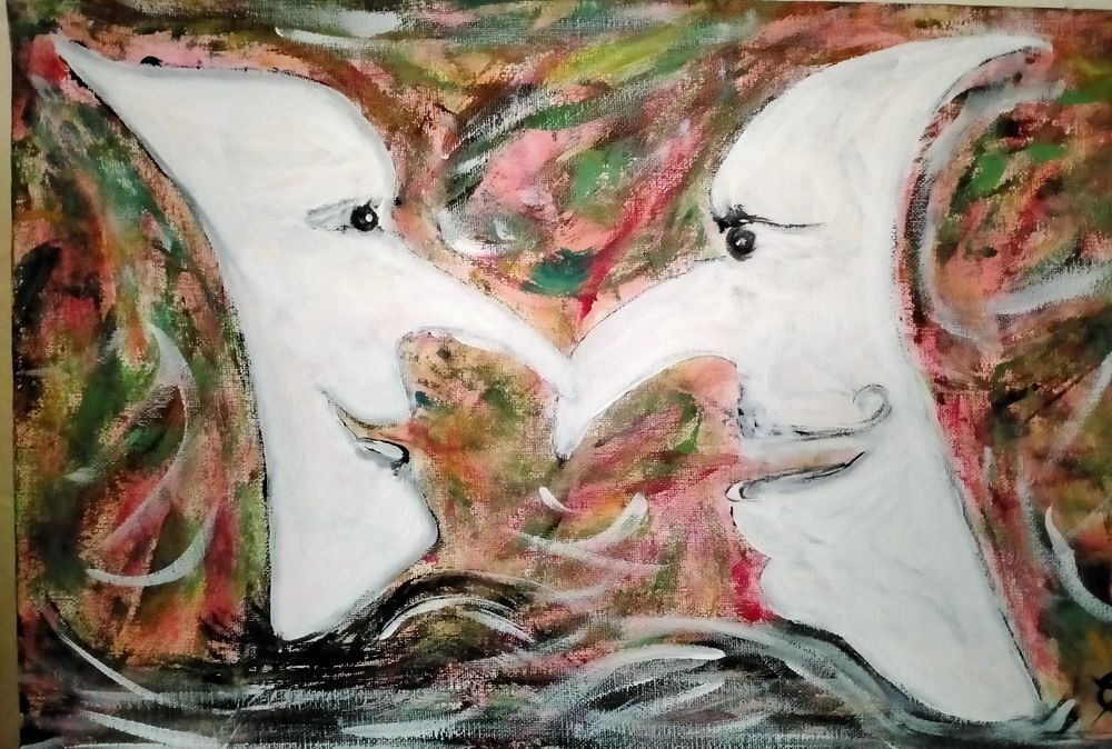 Tableau acrylique r&eacute;alisation unique Décoration