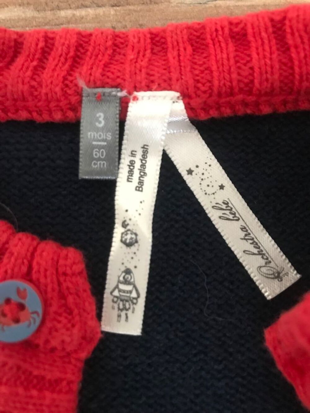 Gilet enfant gar&ccedil;on &quot; Orchestra b&eacute;b&eacute; &quot; Puriculture