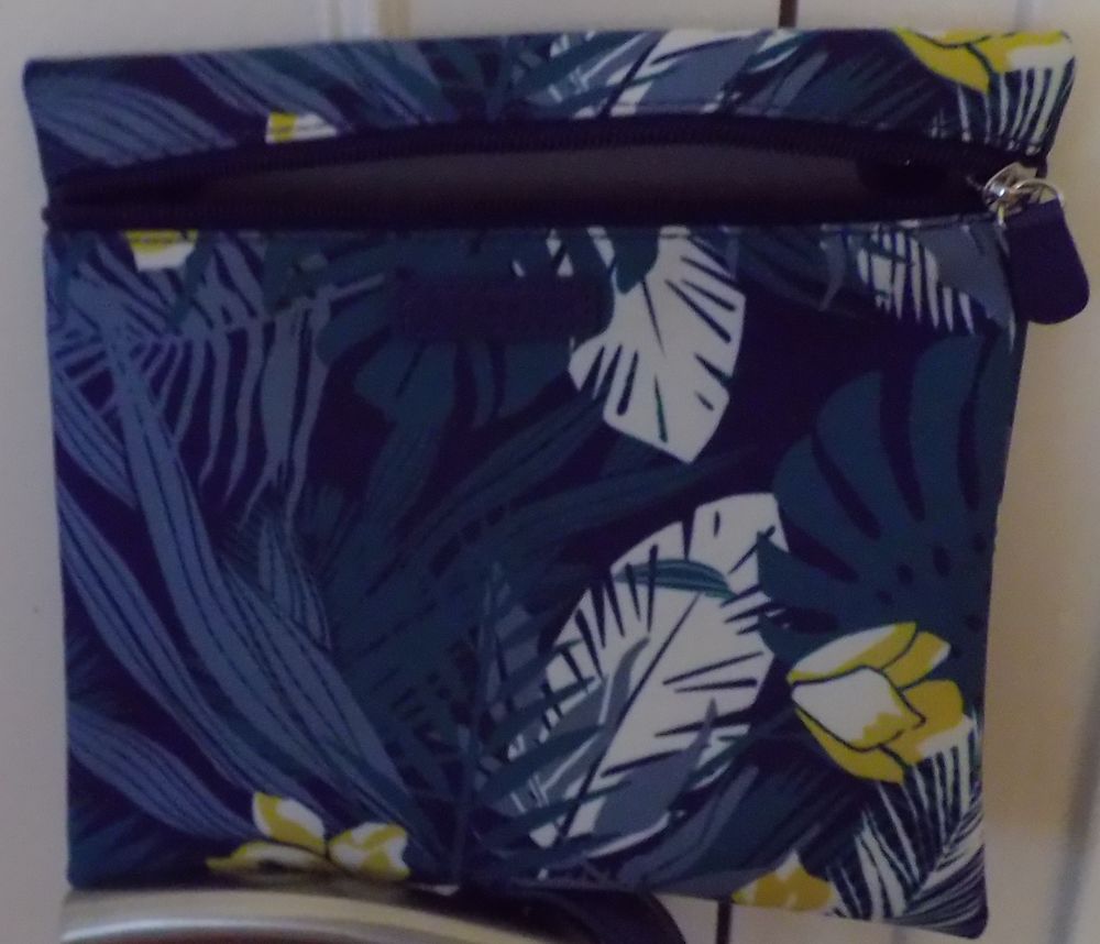 Sac cabas moyen Le Tanneur bleu jaune Maroquinerie