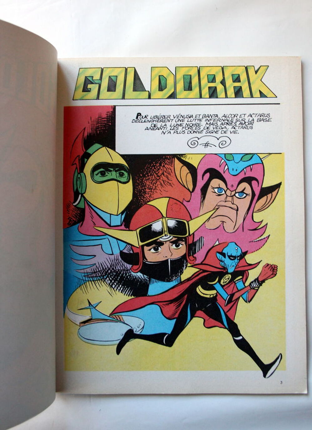 BD GOLDORAK -Tele guide - Antenne 2 - 1978 
n&deg;3 Livres et BD