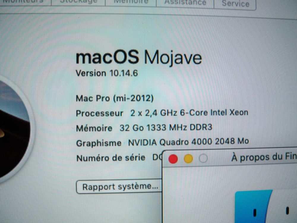 Ordinateur Apple Mac Pro 5.1 de 2012 (2 process 6/12c?urs). Matriel informatique