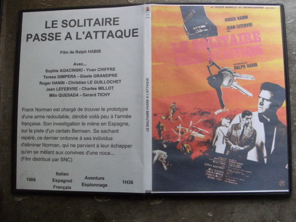 Rare film : " Le solitaire passe a l'attaque " DVD et blu-ray