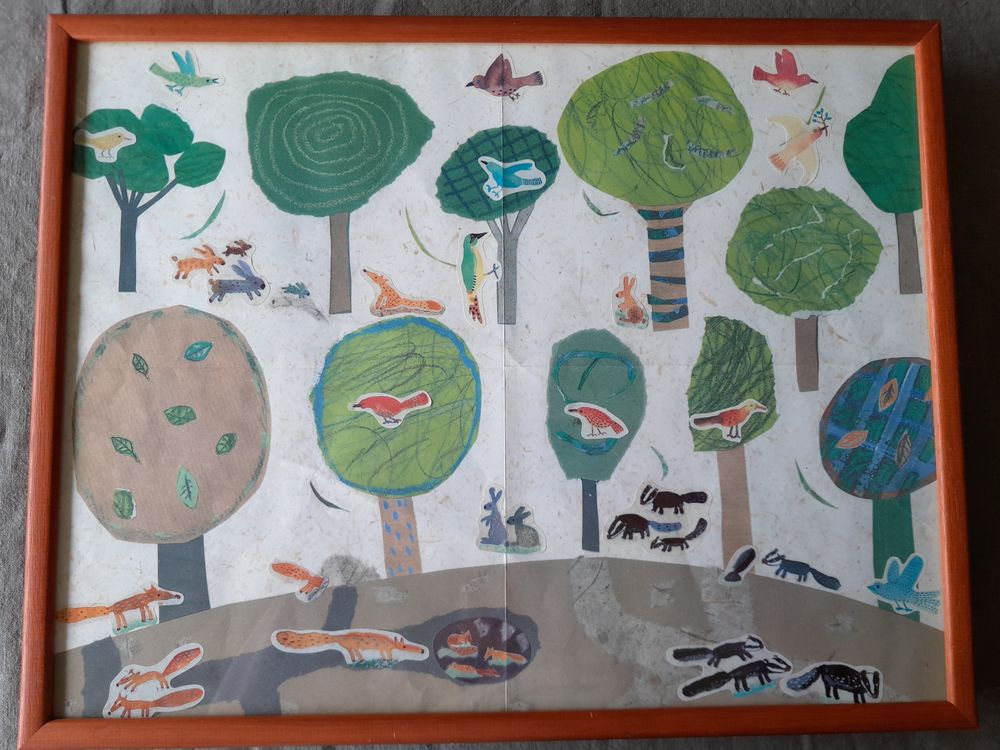 Paire de tableaux sur la nature pour chambre d'enfant Mobilier enfants