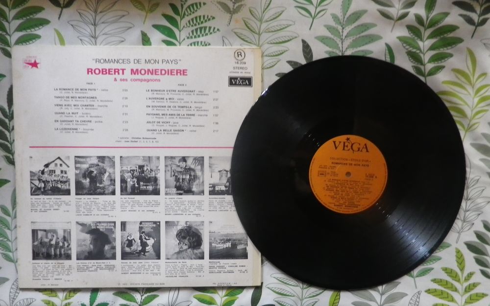 Robert MONEDIERE &quot;ROMANCES DE MON PAYS&quot; Vynil 33T CD et vinyles