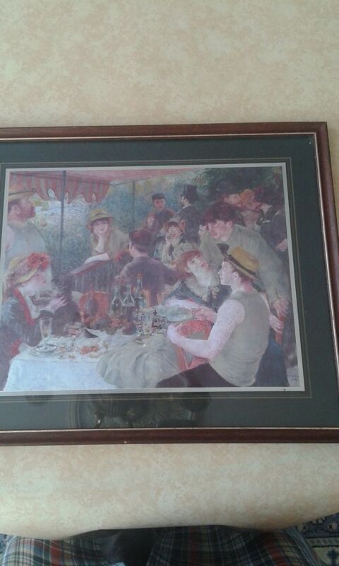 Sous verre de tableau  Le djeuner des canotiers  de Renoir 8 Pluguffan (29)