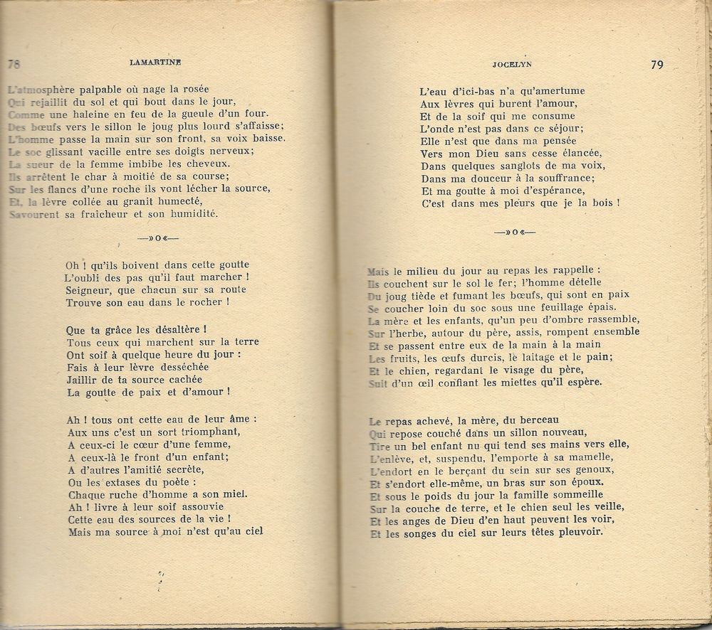 ,Jocelyn m&eacute;ditations Lamartine 1936 Livres et BD