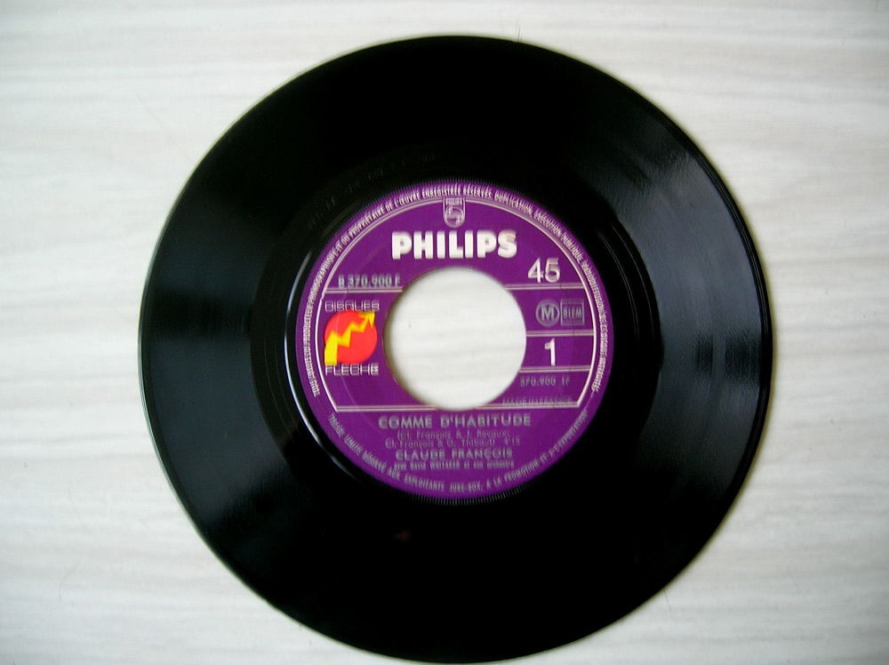 45 Tours CLAUDE FRANCOIS Comme d'habitude - JUKE BOX CD et vinyles