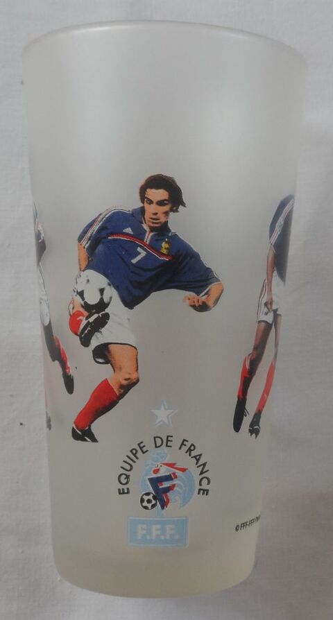 Verre équipe de France de football FFF, PIRES, THIERRY HENRI 12 Castries (34)