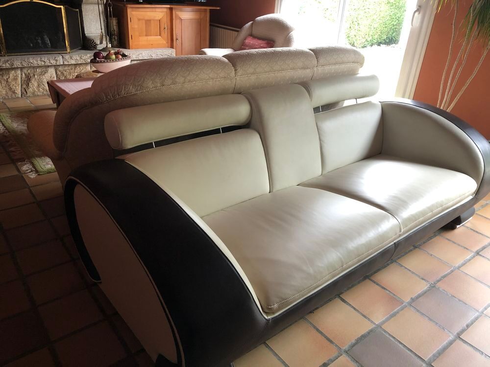 Canap&eacute; et fauteuil cuir Meubles