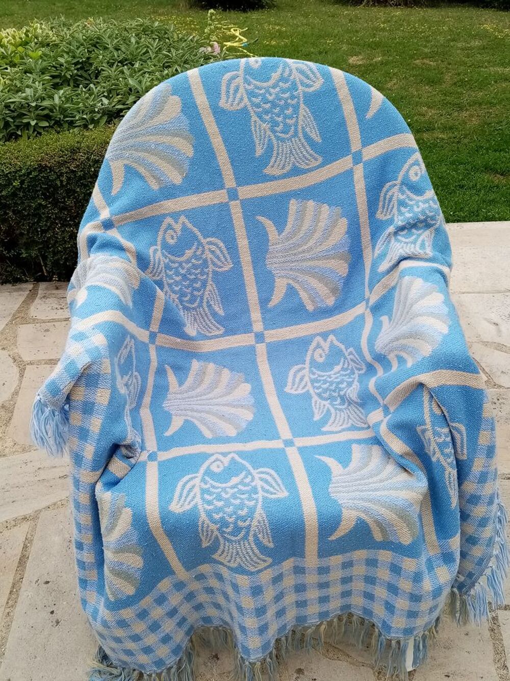 PLAID BLEU Décoration