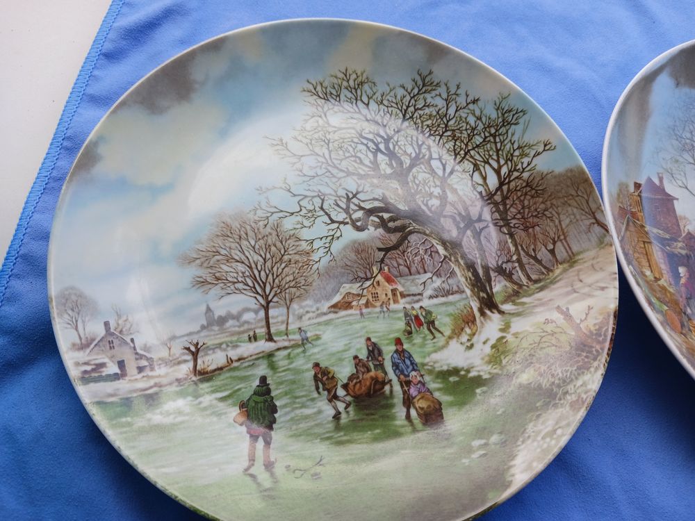 Assiettes D&eacute;coratives Paysages d'Hiver 