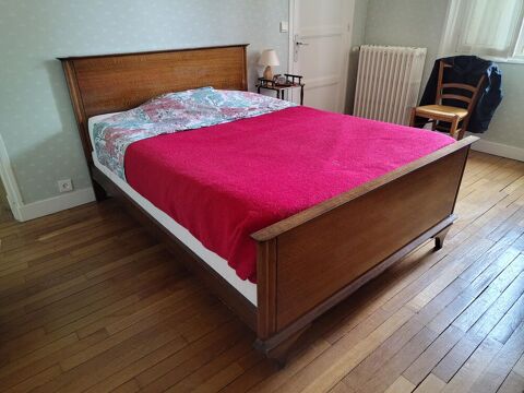 lit ancien en bois massif - Arts Déco - Avec sommier Écouché (61)