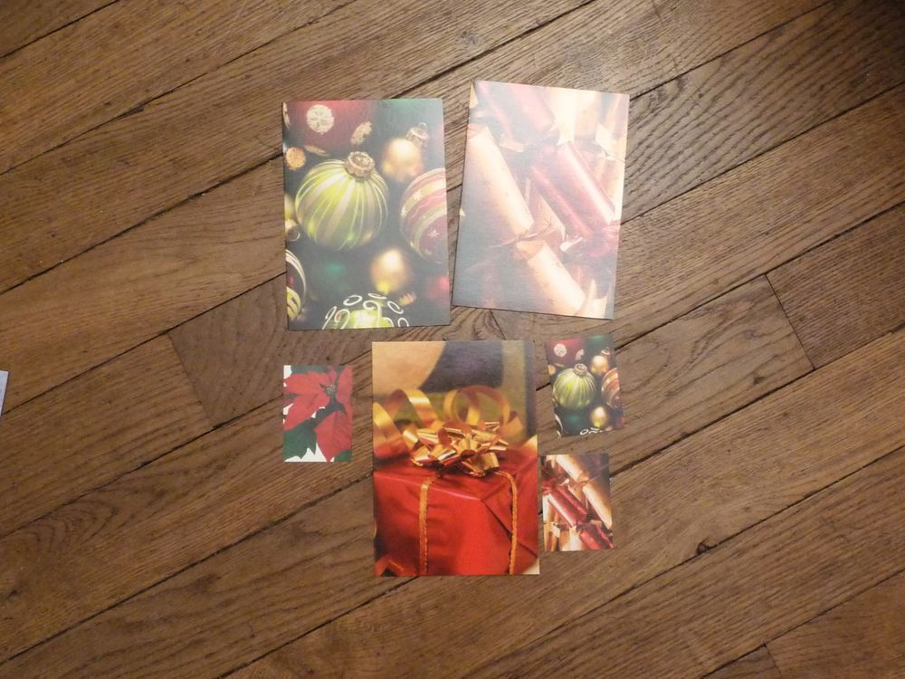 9 Cartes Postales de Voeux- Neuf Décoration