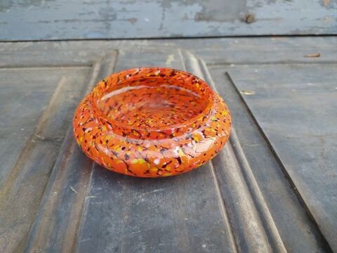 Vide Poche Verre Orange Marmoré Tchèque Bohemian Glass
25 Loches (37)