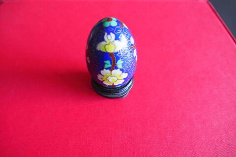OEUF BLEU CLOISONNÉ DÉCOR FLORAL 7 Rennes (35)