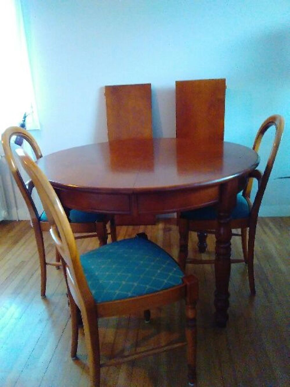 table ronde + &eacute; rallonges Jardin