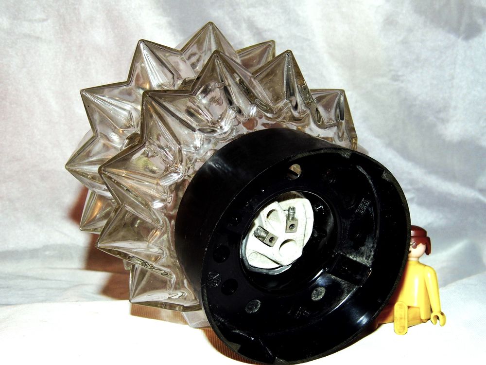 Plafonnier vintage lustre scandinave retro bakelite luminaire ann&eacute;es 60 Décoration