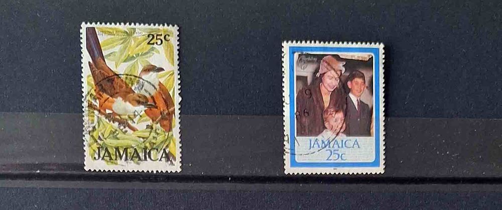 S&eacute;rie de timbres de collection de Jamaique 