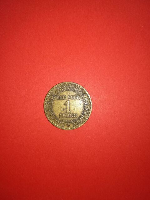 Trs rare pice de1 franc de 1923. 90 Cannes (06)