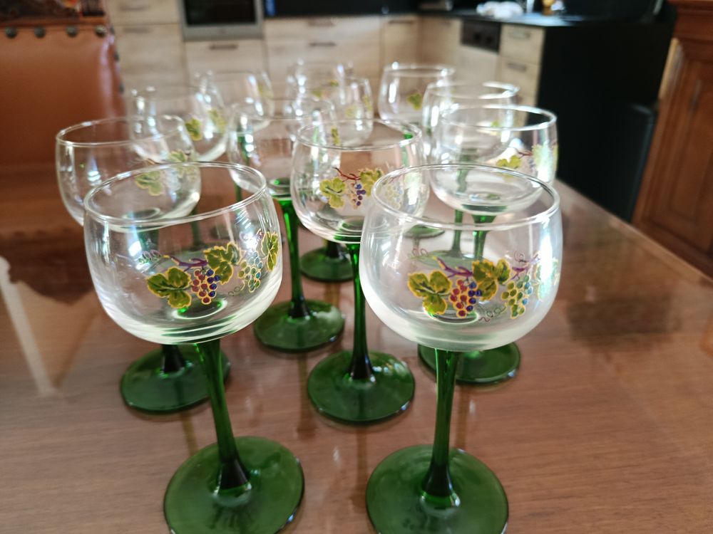 Verres &agrave; vin d'Alsace Décoration