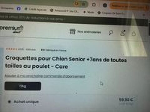   Croquettes Ultra Prénium pour chien  