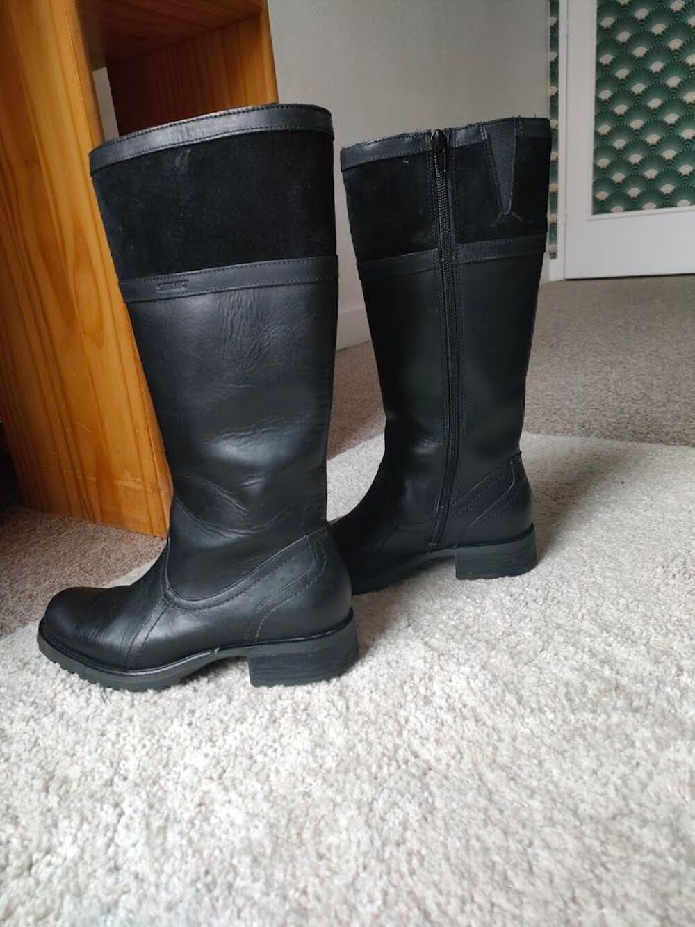 MAGNIFIQUES BOTTES SEBAGO NOIRES TOUT CUIR P 37 Chaussures