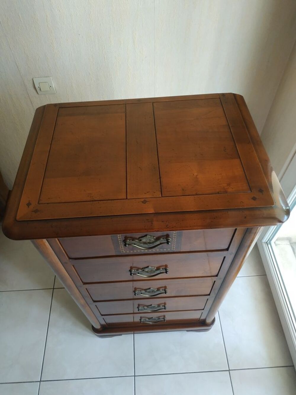 Meuble de rangement Chiffonnier Merisier massif, prix &agrave; d&eacute;battre Meubles