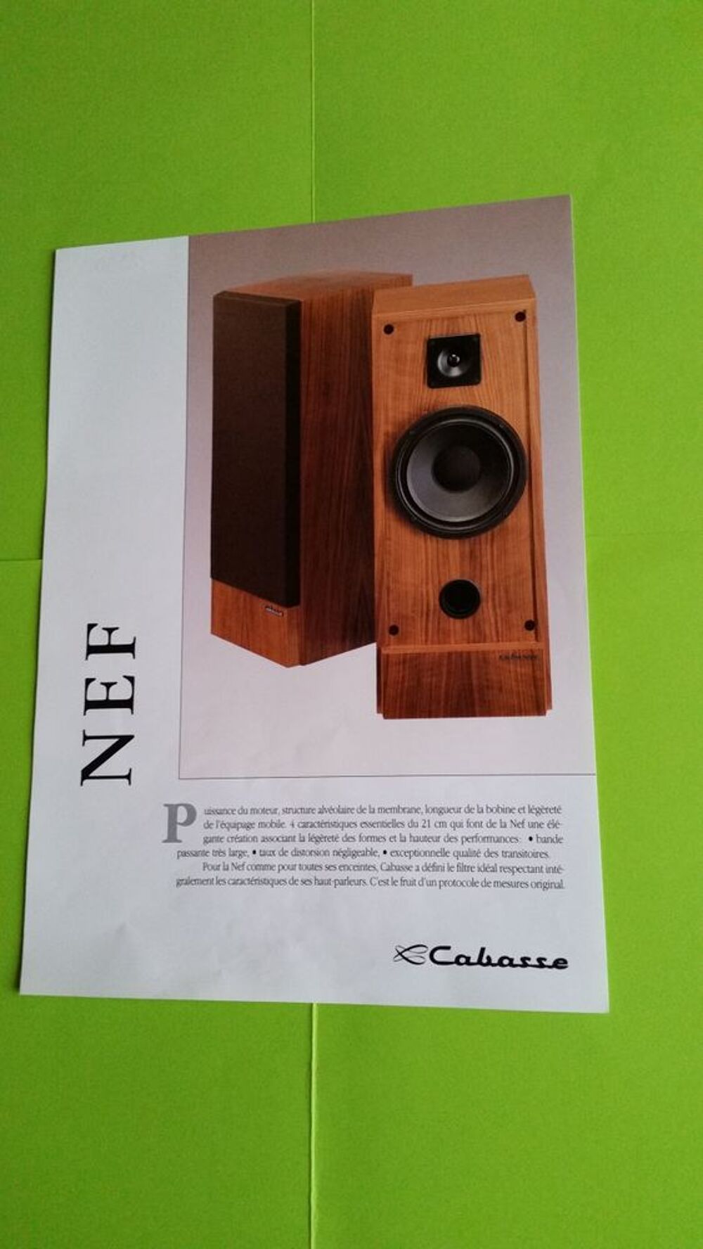 CABASSE NEF Audio et hifi