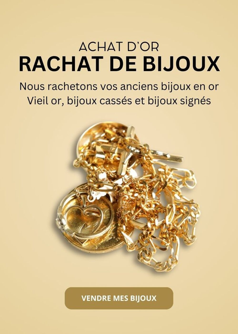 Rachat d'or achat d'or et argent cash Bijoux et montres