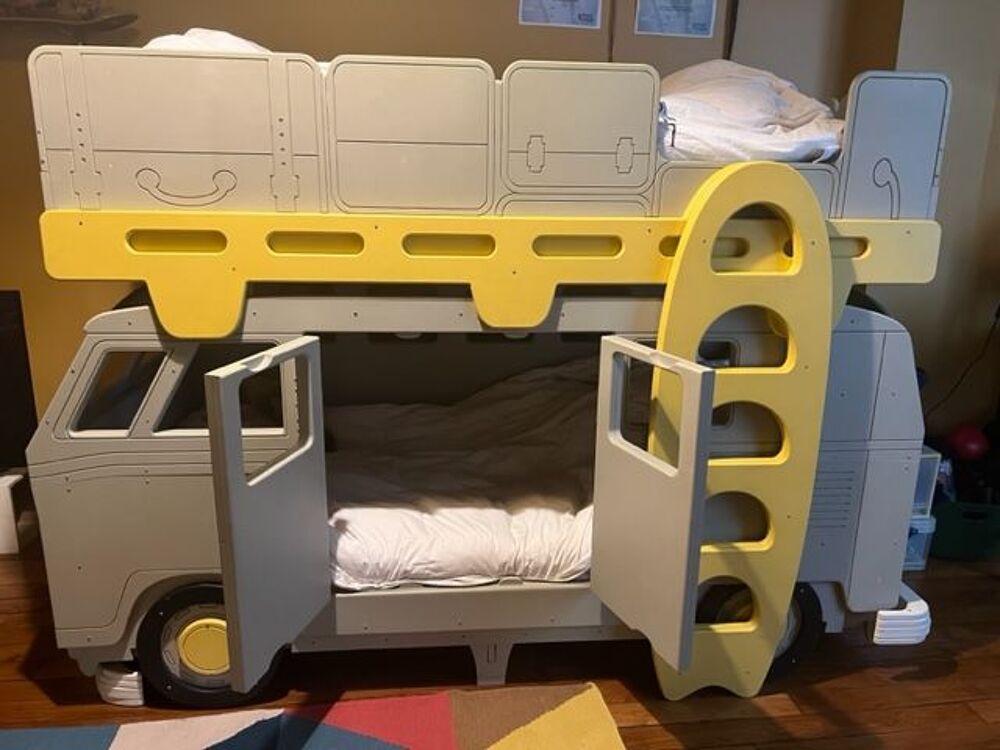 Vendons Lits superpos&eacute;s VW Van Surf Mobilier enfants