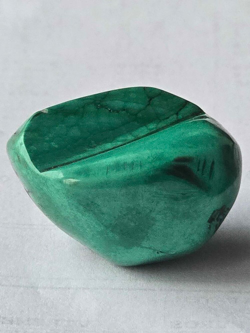 Malachite Polie du Katanga 18g-Pierre Naturelle Congo &amp; Lithoth&eacute;rapie 